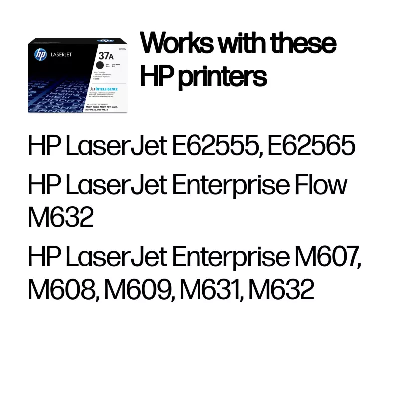 HP 37A CF237A väriainekasetti, musta, 11000 sivua