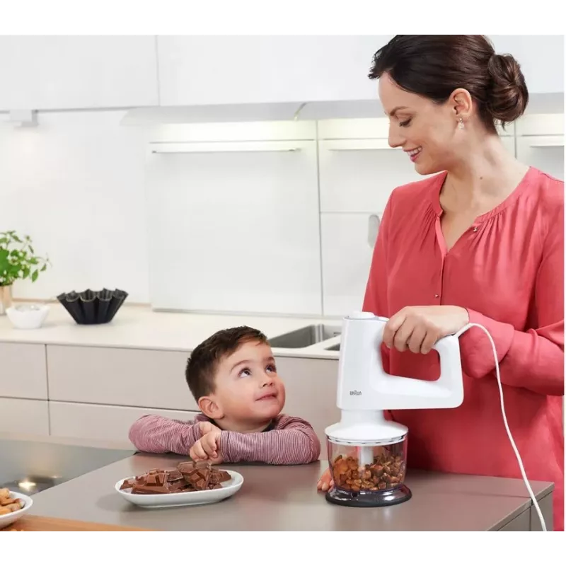 Braun HM 3135 WH käsivatkain 500 W harmaa, valkoinen