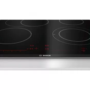 Bosch Serie 8 PKN675DP1D keittotaso musta, ruostumaton teräs kalusteisiin keraaminen keittotaso 4 vyöhykettä