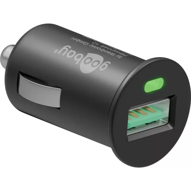 Autolaturisovitin Goobay 18 W Quick Charge 3.0 musta
