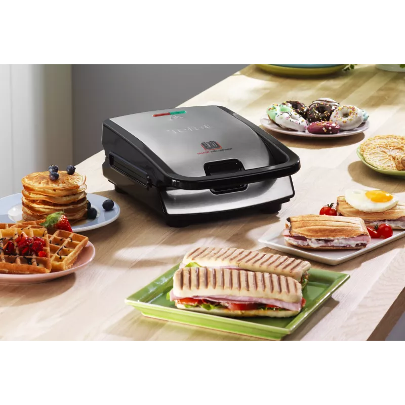 Tefal Snack Collection SW852D voileipägrilli 700 W musta, ruostumaton teräs