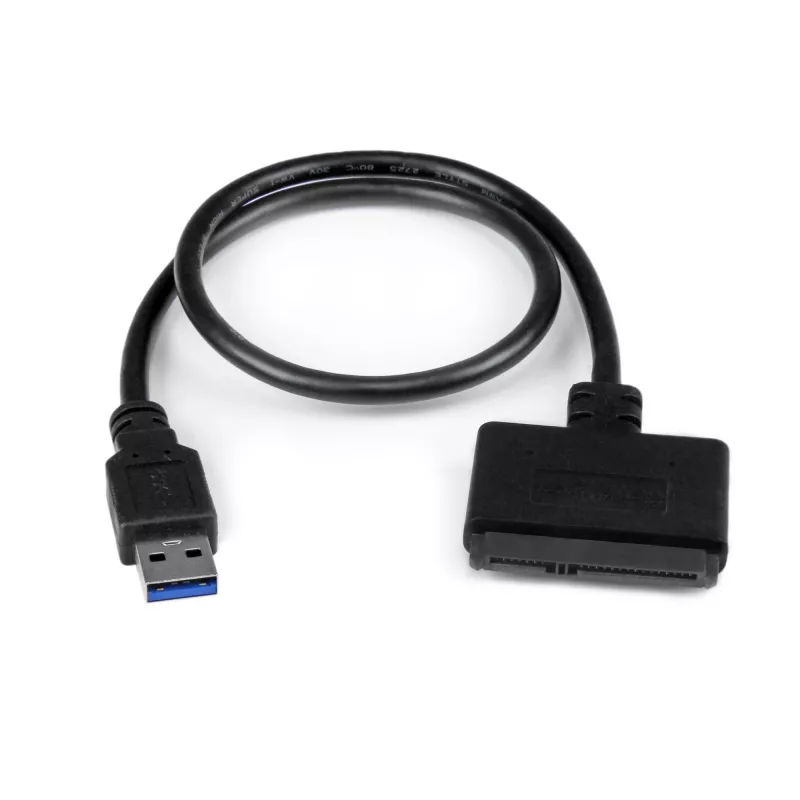 StarTech.com SATA-USB-kaapeli UASP-tuella, musta, 6 Gbit/s, CE, FCC, 0 – 60 °C, -10 – 70 °C, 49 mm