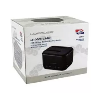 Kiintolevyn telakointiasema LC-Power LC-DOCK-U3-III