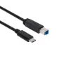 CLUB3D USB 3.1 Gen2 Type-C - Type-B -kaapeli uros/uros, 1 m / 3.3 ft