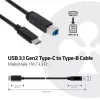 CLUB3D USB 3.1 Gen2 Type-C - Type-B -kaapeli uros/uros, 1 m / 3.3 ft