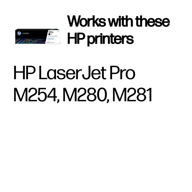 HP 203X High Yield musta alkuperäinen LaserJet-värikasetti