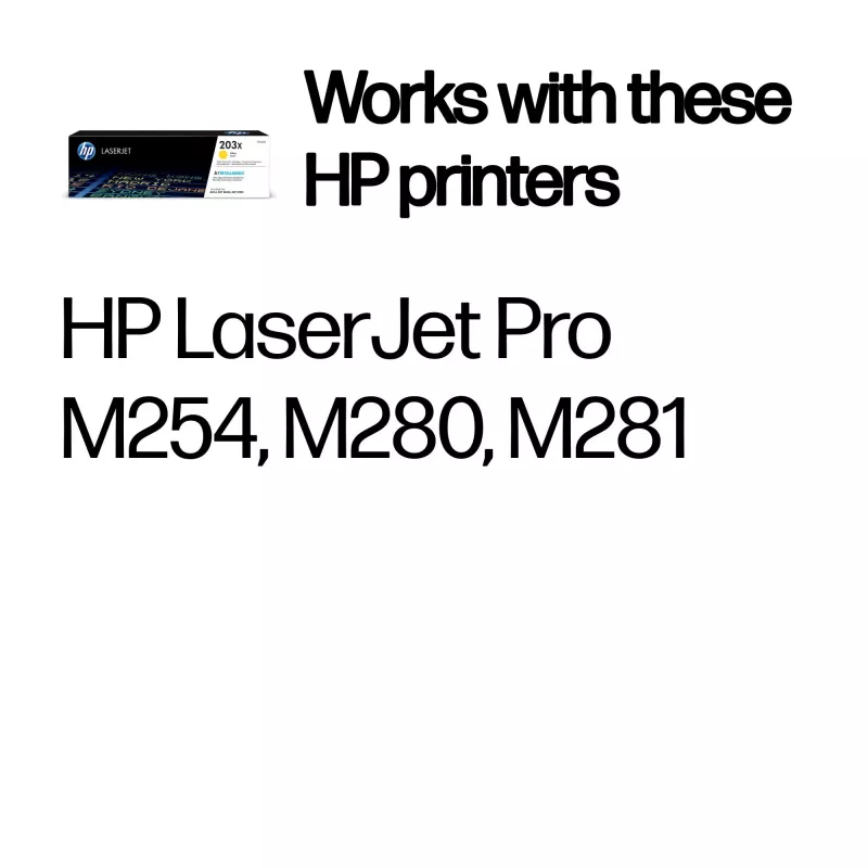 HP LaserJet 203X High Yield keltainen alkuperäinen värikasetti