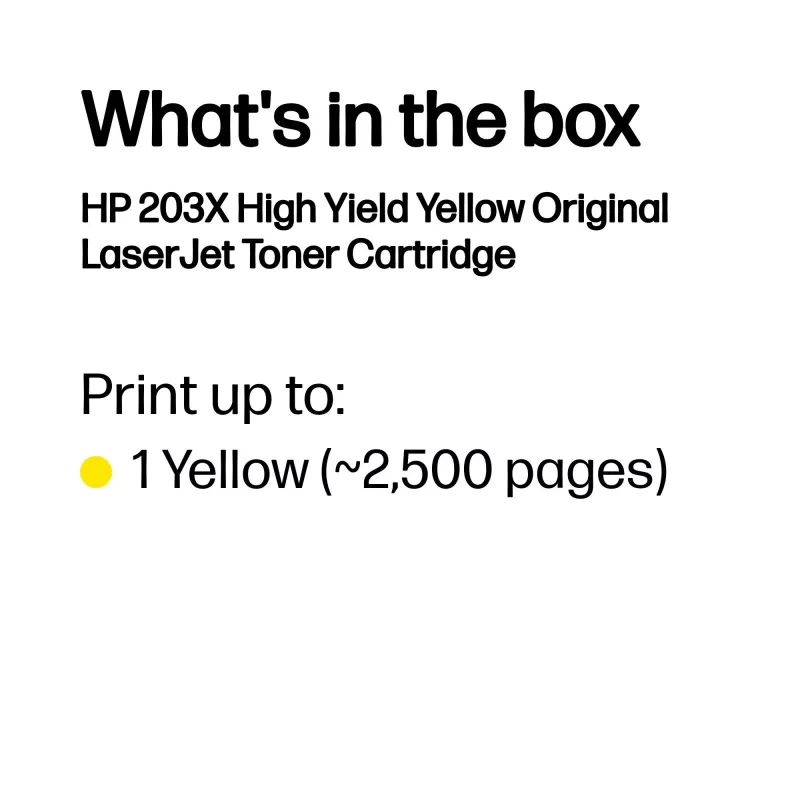 HP LaserJet 203X High Yield keltainen alkuperäinen värikasetti