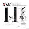 CLUB3D USB3.2 Gen1 Type-A tai C Dual Display 4K60Hz -telakointiasema DisplayLink®-sertifioitu