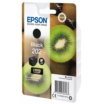 Kasetti EPSON mustekasetti yksittäispakkaus Kiwi musta 202 Claria Premium Ink 6,9 ml