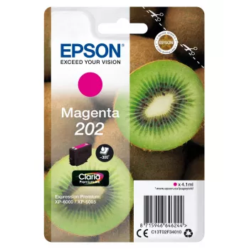Epson Kiwi yksittäispakkaus magenta 202 Claria Premium -mustekasetti