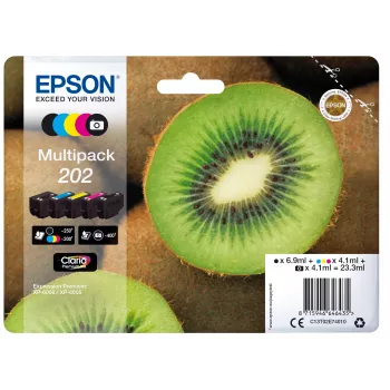 Epson Kiwi monipakkaus 5 väriä 202 Claria Premium -muste