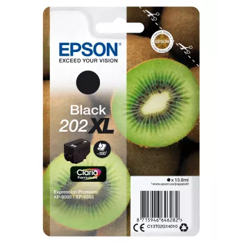Epson Kiwi yksittäispakkaus musta 202XL Claria Premium -muste