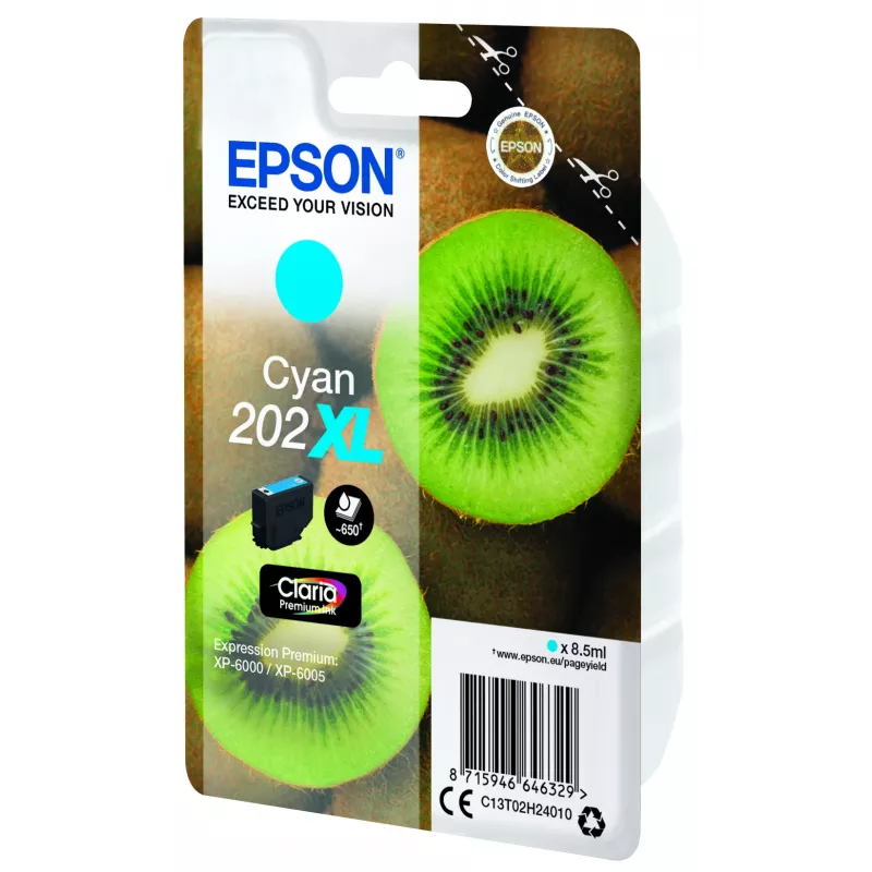 Kasetti Epson 202XL Expression Premium XP-6000 syaani