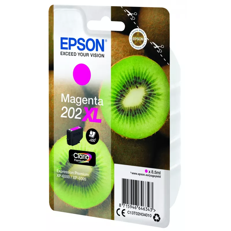 Epson Kiwi yksittäispakkaus magenta 202XL Claria Premium -muste