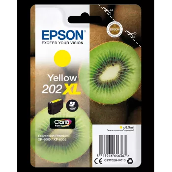 Epson Kiwi yksittäispakkaus keltainen 202XL Claria Premium -muste