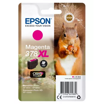 EPSON yksittäispakkaus syaani 378XL Squirrel Clara Photo HD -mustekasetti