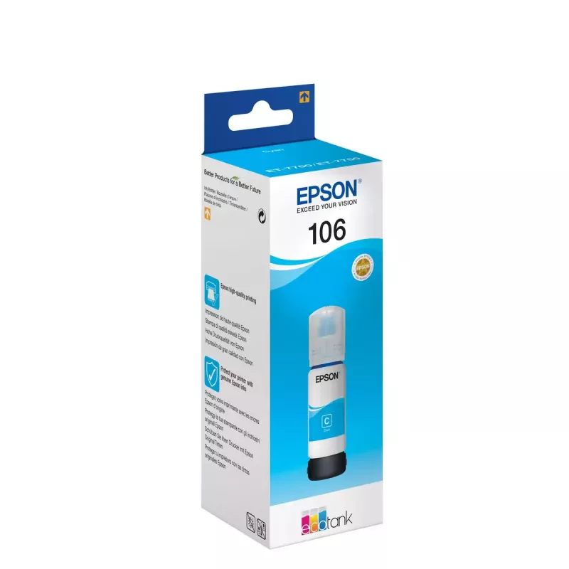 Epson EcoTank 106 syaani mustepullo