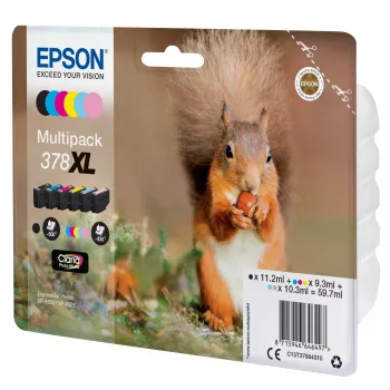 Epson Squirrel monipakkaus 6 väriä 378XL Claria Photo HD -muste