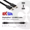 Club 3D CAC-2068 DisplayPort 1.4 -kaapeli, HBR3, 32,4 Gbps, 8K60Hz, uros/uros, 2 m, musta
