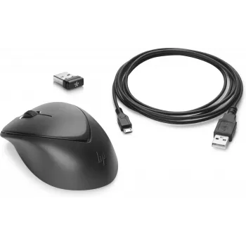 HP Wireless Premium -hiiri, molempikätinen, laser, RF Wireless, 1200 DPI, musta