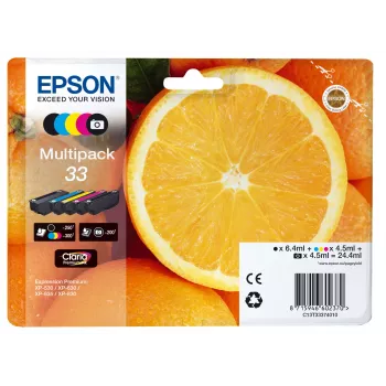 Epson Oranges monipakkaus 5 väriä 33 Claria Premium Ink