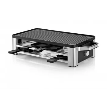 WMF Lono 0415040011 raclettegrilli 8 henkilölle 1500 W musta, kromi