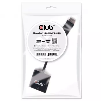 Aktiivinen adapteri DisplayPort 1.2 - HDMI 2.0 CLUB3D CAC-2070
