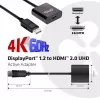 Aktiivinen adapteri DisplayPort 1.2 - HDMI 2.0 CLUB3D CAC-2070