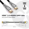 CLUB3D HDMI 2.0 4K60Hz UHD -kaapeli 5 m/16.4ft