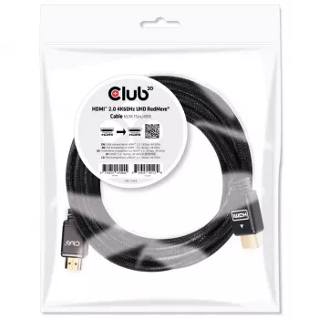 CLUB3D HDMI 2.0 4K60Hz RedMere -kaapeli 15 m/49,2ft