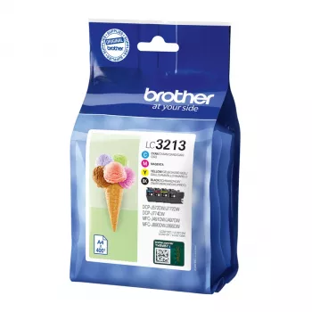 Brother LC3213VAL mustekasetti 4 kpl alkuperäinen suuri (XL) kapasiteetti musta, syaani, magenta, keltainen