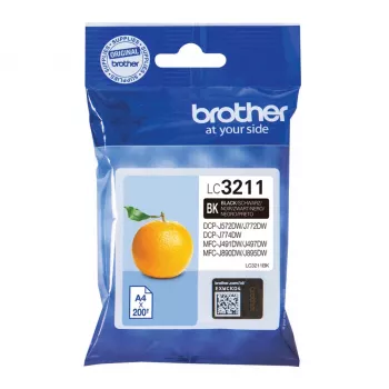 Brother LC3211BK mustekasetti 1 kpl alkuperäinen vakiokapasiteetti musta