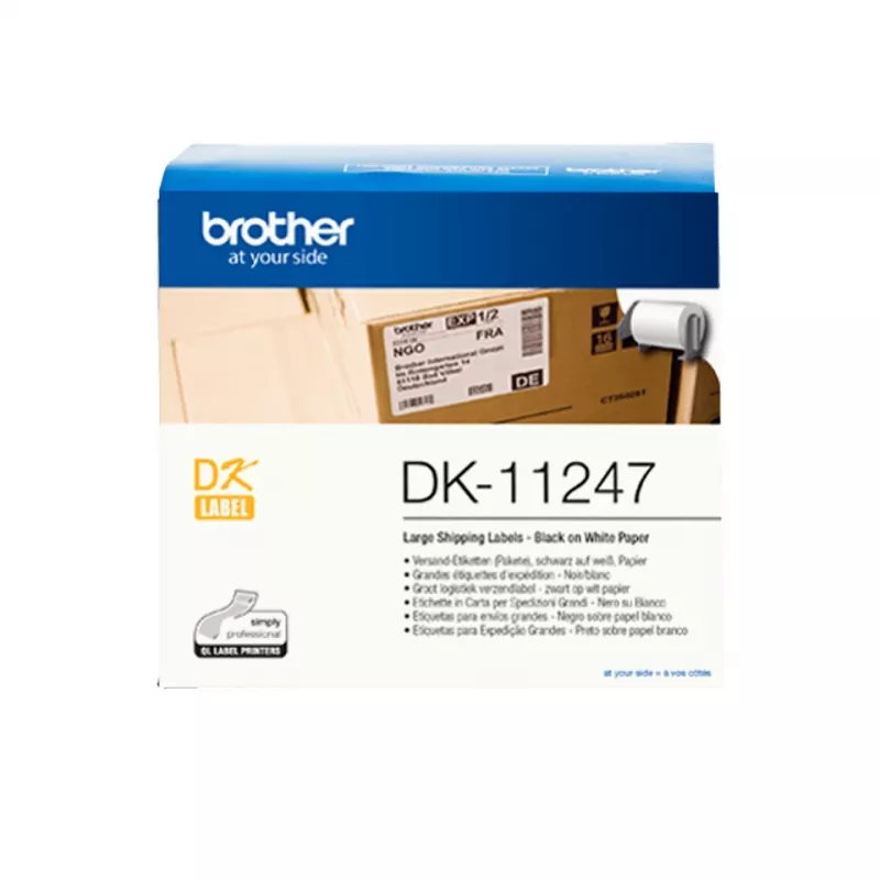 Brother DK-11247 tarratulostinauha musta valkoisella