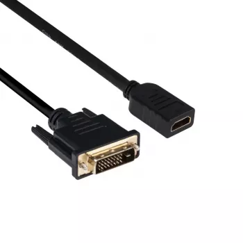 Club 3D CAC-1211 DVI-D–HDMI 1.4 -kaapeli, Dual Link, uros/naaras, 2 m, musta