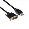CLUB3D DVI–HDMI 1.4 -kaapeli M/M 2 m/6,56 ft kaksisuuntainen