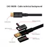 Club 3D CAC-1069B DisplayPort 1.4 HBR3 -kaapeli, 8K 60 Hz, 32,4 Gbit/s, DSC 1.2, VESA-sertifioitu, uros/uros, 4 m, musta