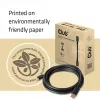 Club 3D CAC-1069B DisplayPort 1.4 HBR3 -kaapeli, 8K 60 Hz, 32,4 Gbit/s, DSC 1.2, VESA-sertifioitu, uros/uros, 4 m, musta