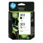 HP mustepatruuna 303 3YM92AE monipakkaus musta & väri