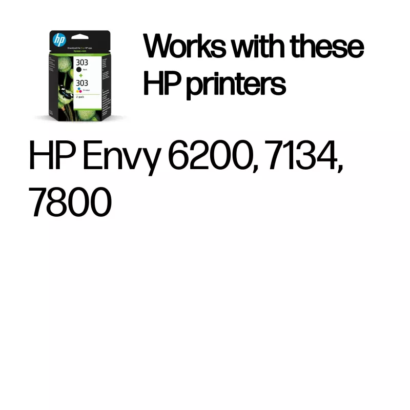HP mustepatruuna 303 3YM92AE monipakkaus musta & väri