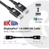 CLUB3D DisplayPort 1.4 HBR3 8K 28AWG -kaapeli M/M 3 m / 9,84 ft