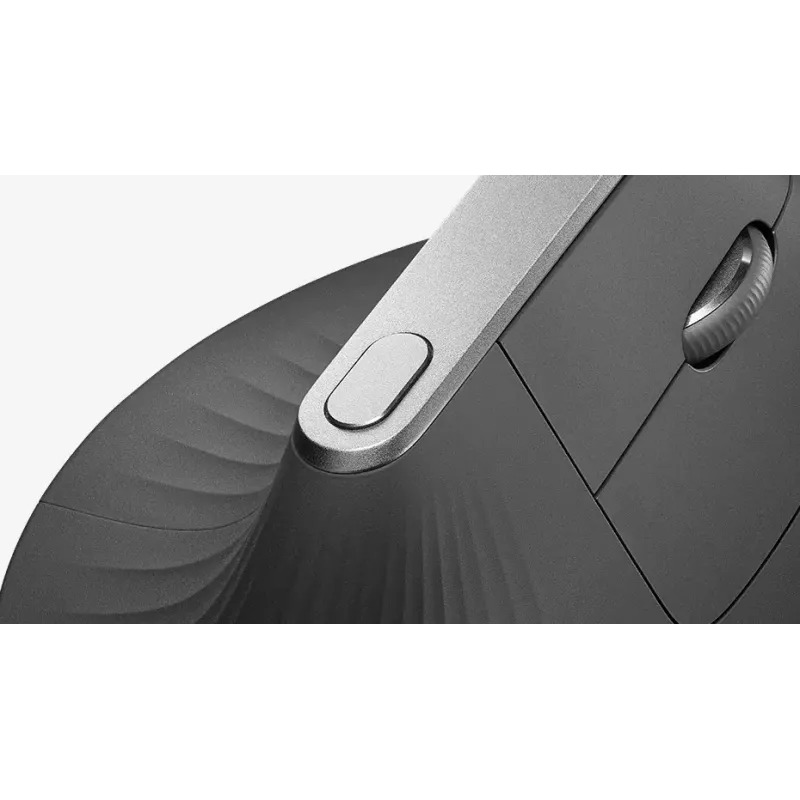 Ergonominen langaton hiiri Logitech MX Vertical, MX Vertical, 4000 DPI, RF Wireless + Bluetooth, oikeakätinen, grafiitti, toimistokäyttö