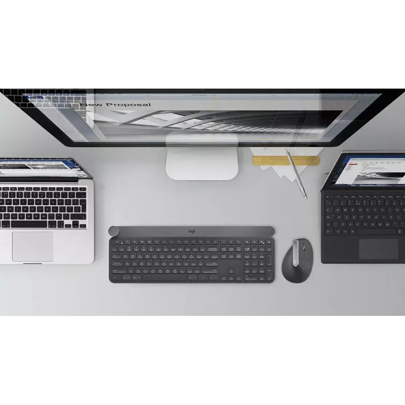 Ergonominen langaton hiiri Logitech MX Vertical, MX Vertical, 4000 DPI, RF Wireless + Bluetooth, oikeakätinen, grafiitti, toimistokäyttö