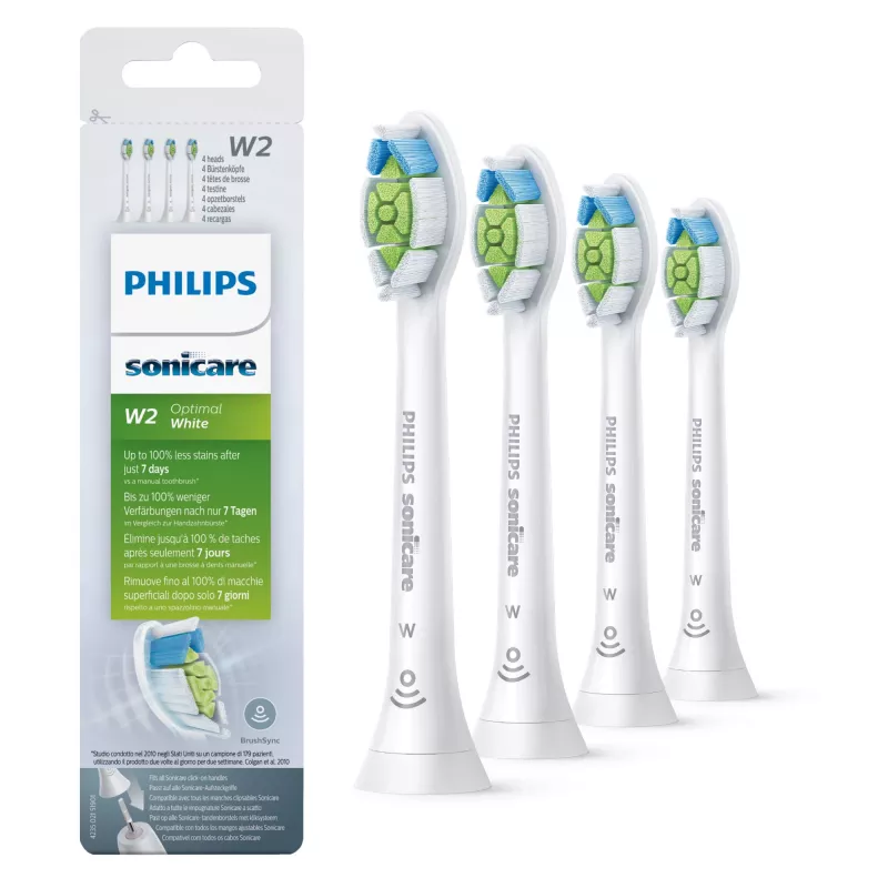 Philips Sonicare W Optimal White HX6064/10 4 kpl:n pakkaus ääniharjaspäitä