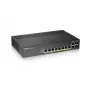 Zyxel GS1920-8HPV2, hallittava Gigabit Ethernet (10/100/1000), Power over Ethernet (PoE), musta