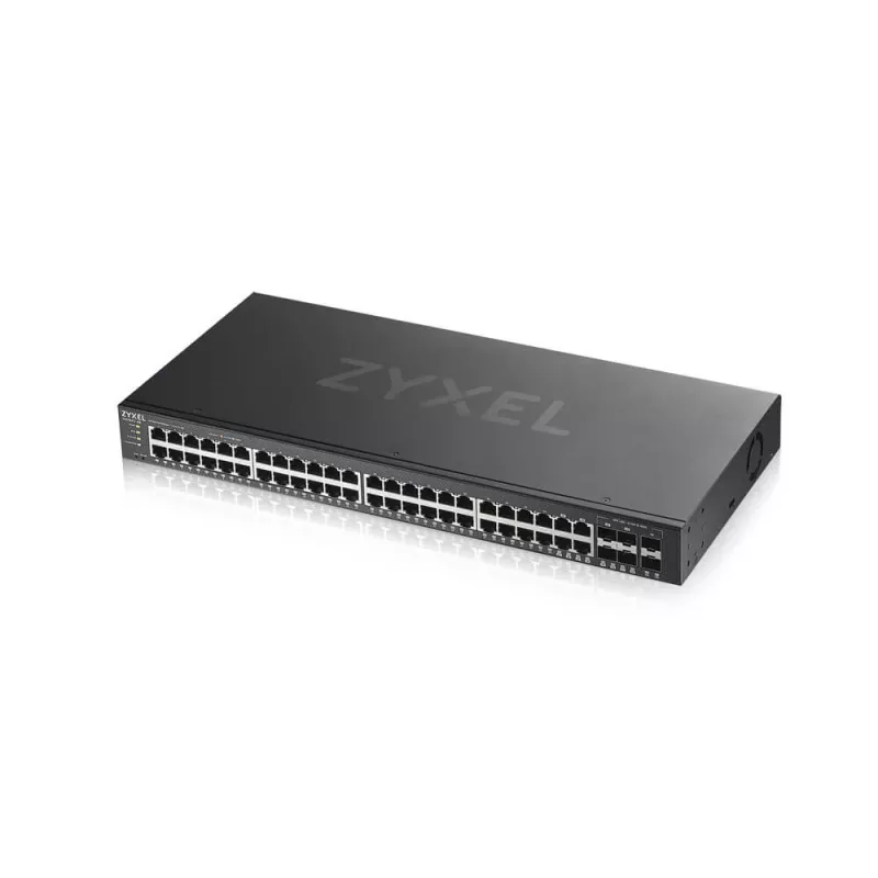 Zyxel GS1920-48V2, hallittava Gigabit Ethernet (10/100/1000), musta