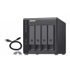 4-paikkainen QNAP TR-004 - 2.5/3.5 tuumaa - Serial ATA II - 0,1,5,10,JBOD - 3.2 Gen 1 (3.1 Gen 1) - USB Type-C -kotelo