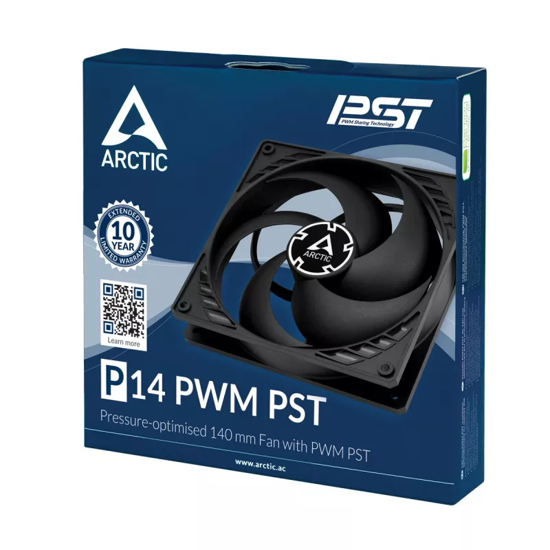 ARCTIC P14 PWM PST -paineoptimoitu 140 mm -tuuletin, PWM PST