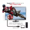 Club 3D CAC-1061 DisplayPort 1.4 HBR3 -kaapeli, 8K 60 Hz, 32,4 Gbit/s, DSC 1.2, VESA-sertifioitu, lukittavilla liittimillä, uros/uros, 5 m, musta