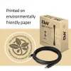 Club 3D CAC-1061 DisplayPort 1.4 HBR3 -kaapeli, 8K 60 Hz, 32,4 Gbit/s, DSC 1.2, VESA-sertifioitu, lukittavilla liittimillä, uros/uros, 5 m, musta